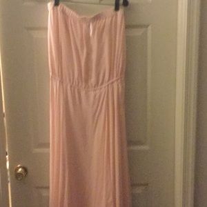 NWT. Haute Hippie strapless silk maxi dress